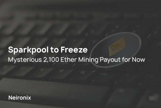 Sparkpool to Freeze Mysterious 2,100 Ether Mining Payout for Now