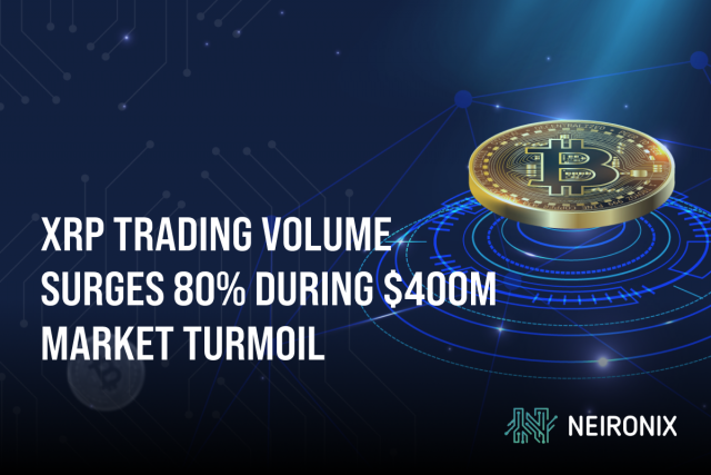XRP Trading Volume Surges 80% During $400M Crypto Market Turmoil
