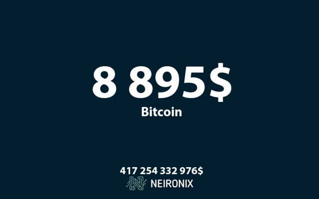 Биткоин опустился ниже психологического уровня в 9 000$