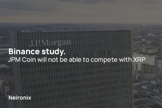 Binance study: JPM Coin will not be able to compete with XRP