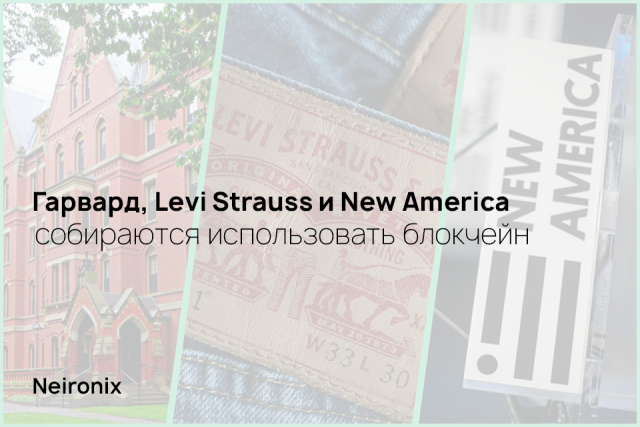 Гарвардский университет, Levi Strauss и New America готовят проект на основе блокчейн для повышения благосостояния работников