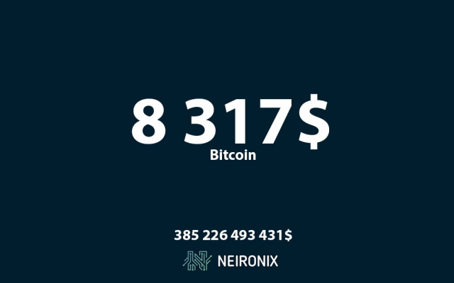 Курс биткоина на 14 мая: Биткоин опустился ниже 8 500 долларов