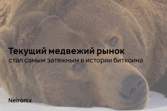 Текущий медвежий рынок стал самым затяжным в истории биткоина