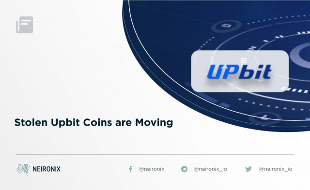 Stolen Upbit Coins are Moving