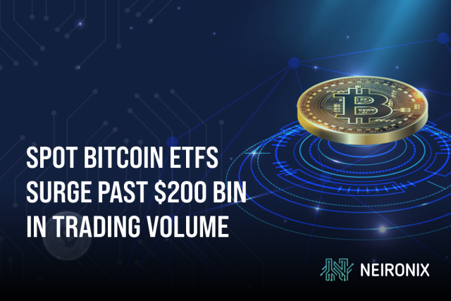 Spot Bitcoin ETFs Surge Past $200 Billion in Trading Volume with BlackRock IBIT Stealing Market Share
