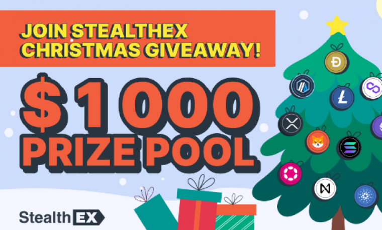 Swap on StealthEX and Win a Special Christmas Giveaway!