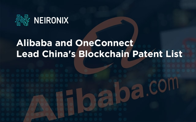 Alibaba and OneConnect Lead China's Blockchain Patent List