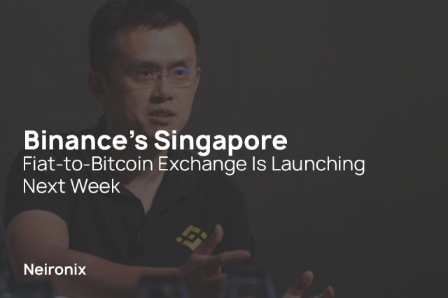 Binance’s Singapore Fiat-to-Bitcoin Exchange Is Launching Next Week
