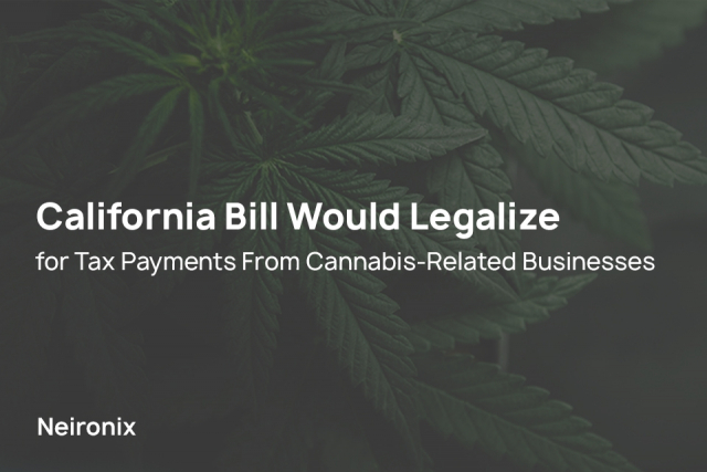 California Bill Would Legalize Crypto for Tax Payments From Cannabis-Related Businesses
