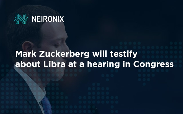 Mark Zuckerberg will testify about Libra at a hearing in Congress
