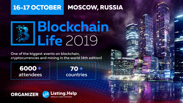 Microsoft, Huawei and Venezuelan government at Blockchain Life 2019 on October 16-17 in Moscow