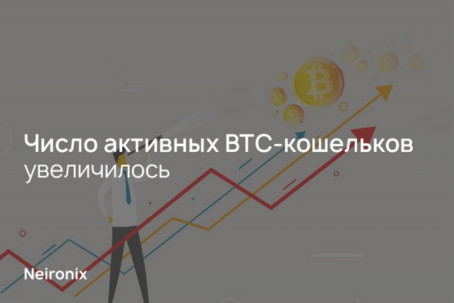 Число активных BTC-кошельков увеличилось