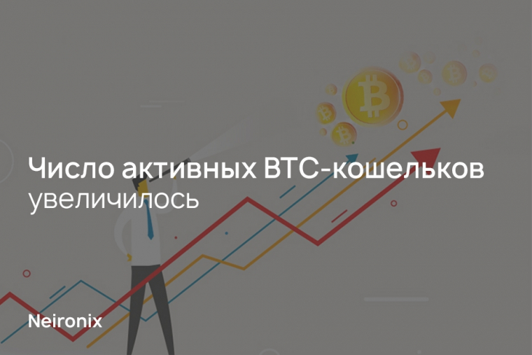 Число активных BTC-кошельков увеличилось
