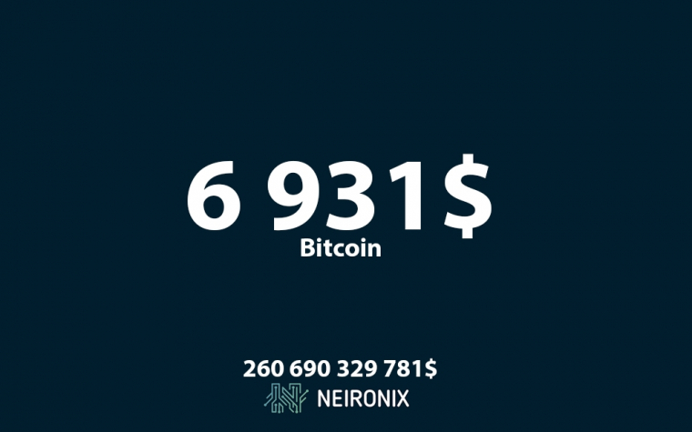 Аналитика курса биткоина на 7 августа: курс биткоина опустился ниже $7 000