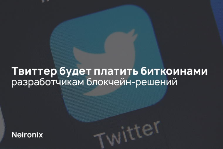 Твиттер будет платить биткоинами разработчикам блокчейн-решений
